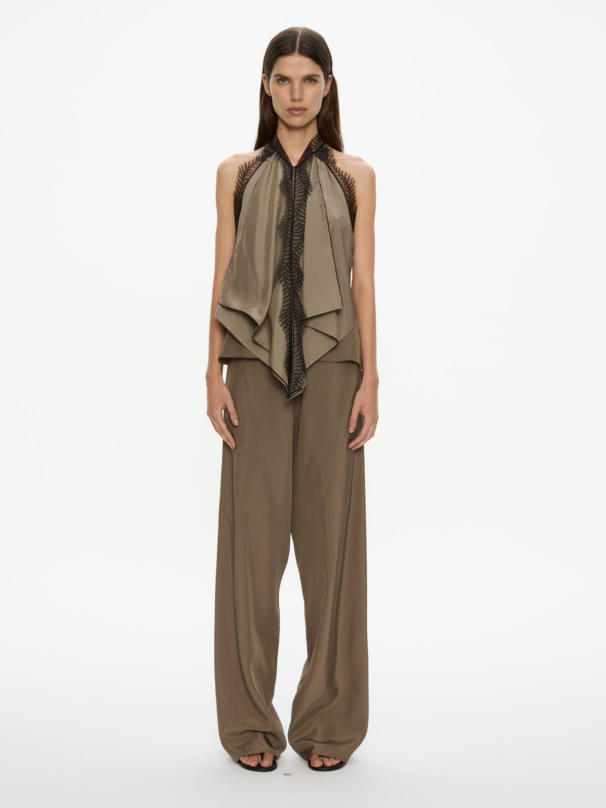 Vera Split Lace Handkerchief Top