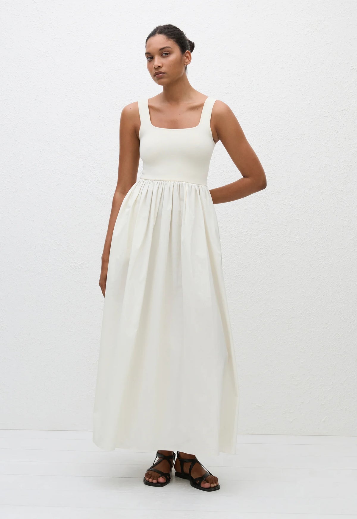 Knit and Cotton Dress