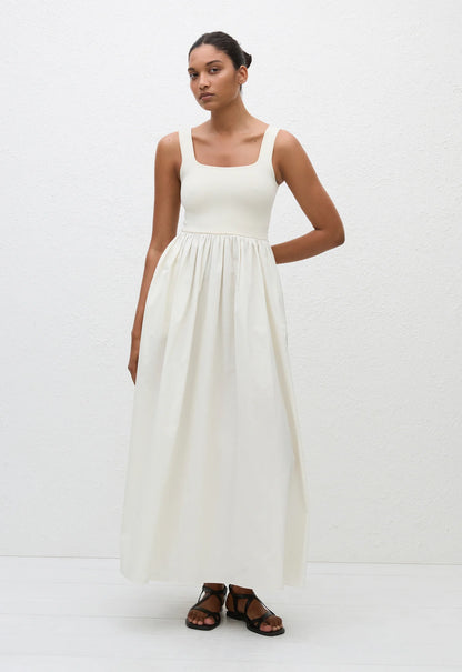 Knit and Cotton Dress