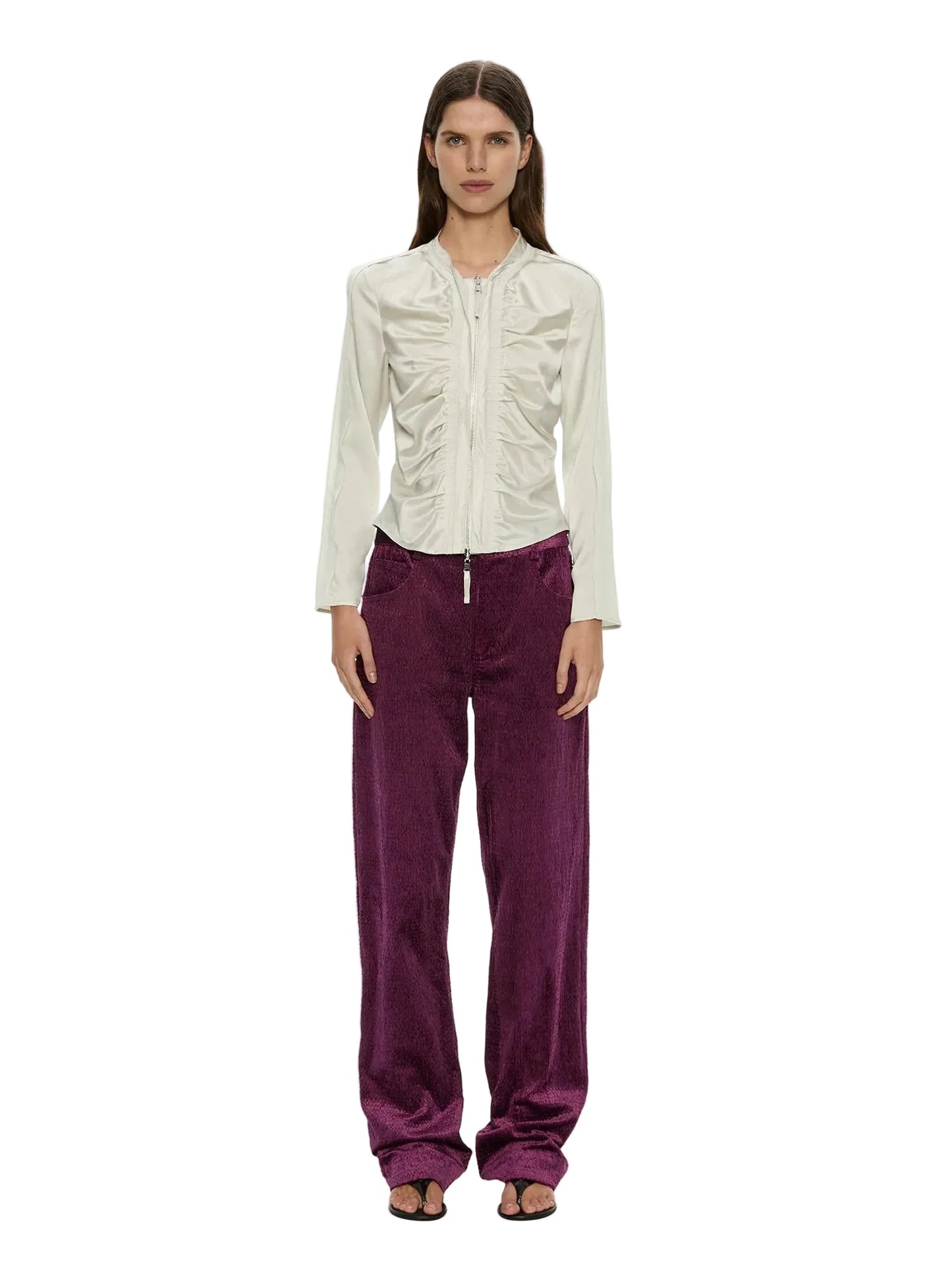 Ava Sateen Corduroy Jean