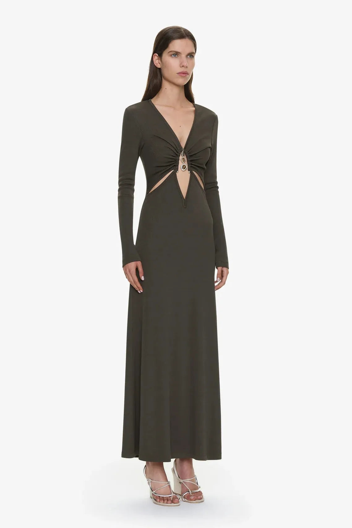Droplet Crystal Loophole L/S Dress