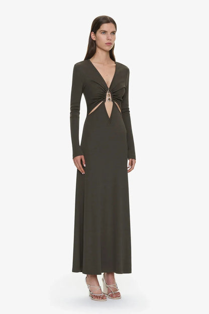 Droplet Crystal Loophole L/S Dress
