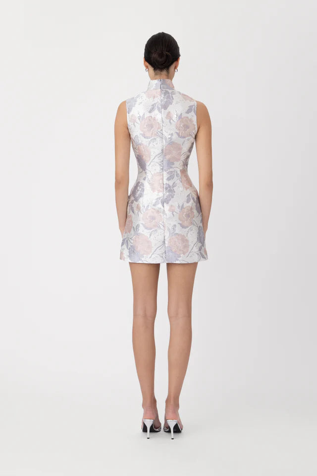 Ines Brocade Mini Dress