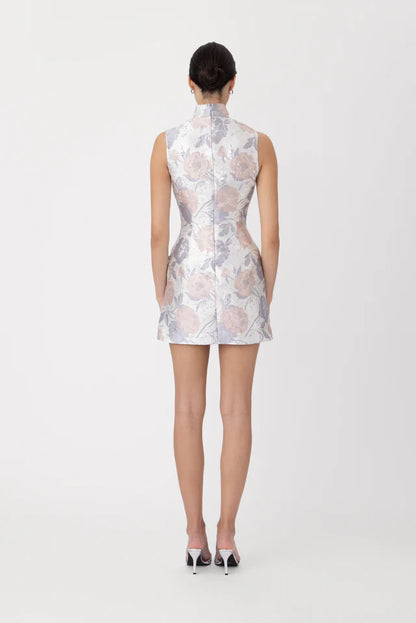 Ines Brocade Mini Dress