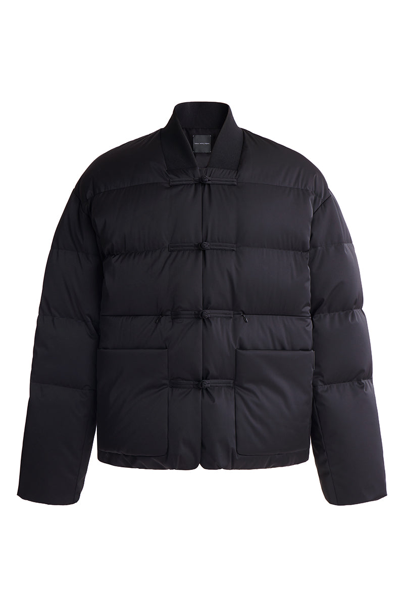 Black Chinese down jacket
