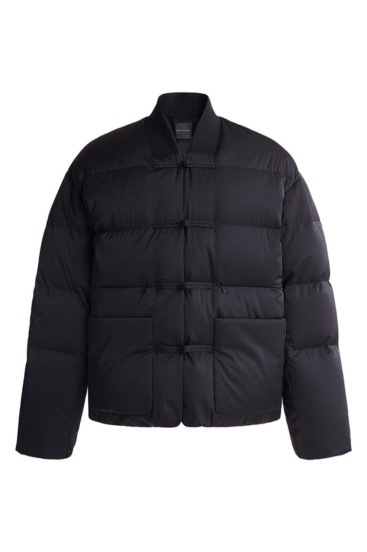 Black Chinese down jacket