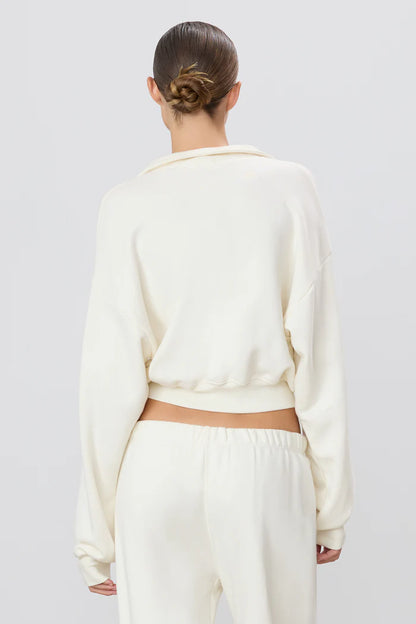 Cropped Half - Zip Sweatshirt