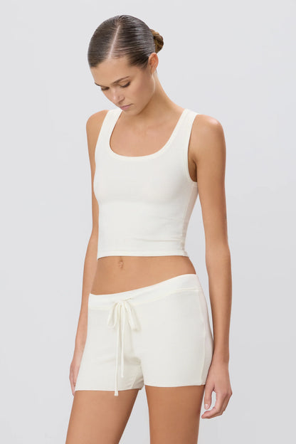 Square Neck Tank (Cream)
