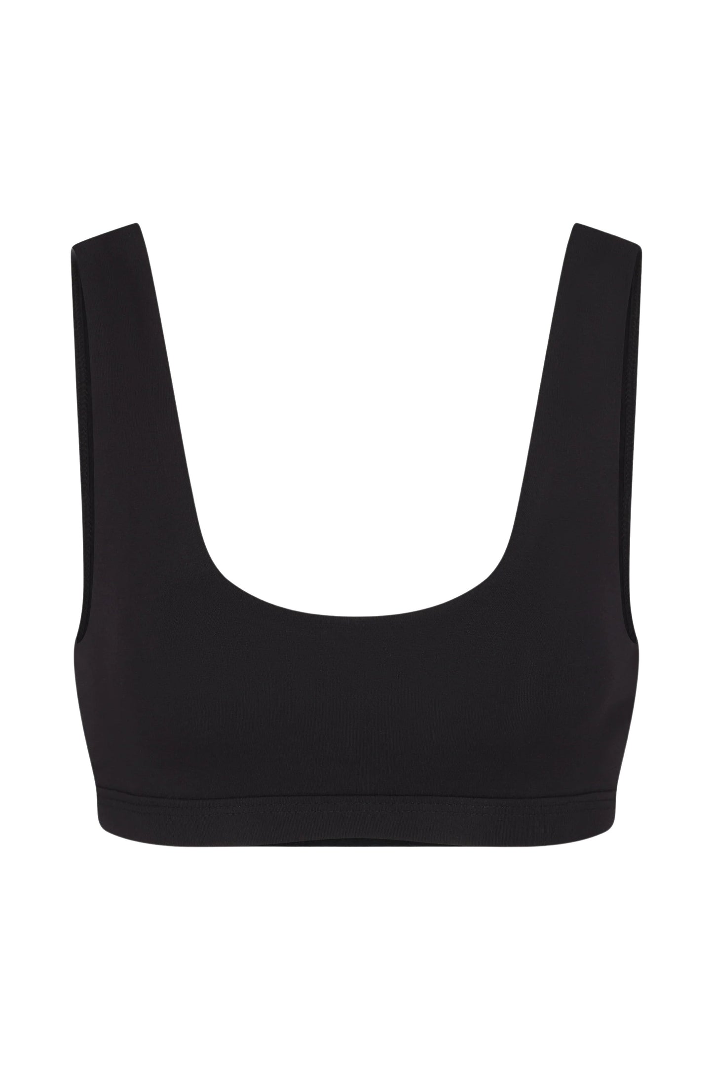 Scoop Neck Bra (Black)