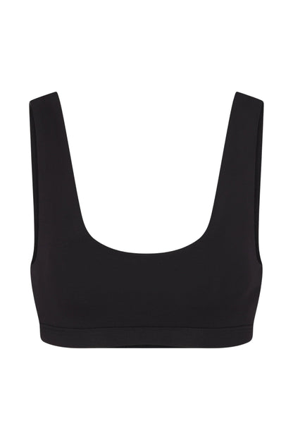 Scoop Neck Bra (Black)