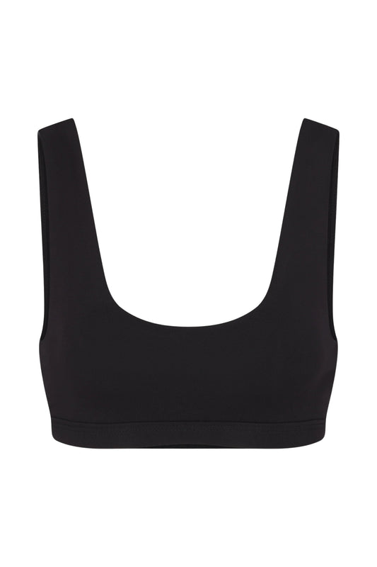 Scoop Neck Bra (Black)
