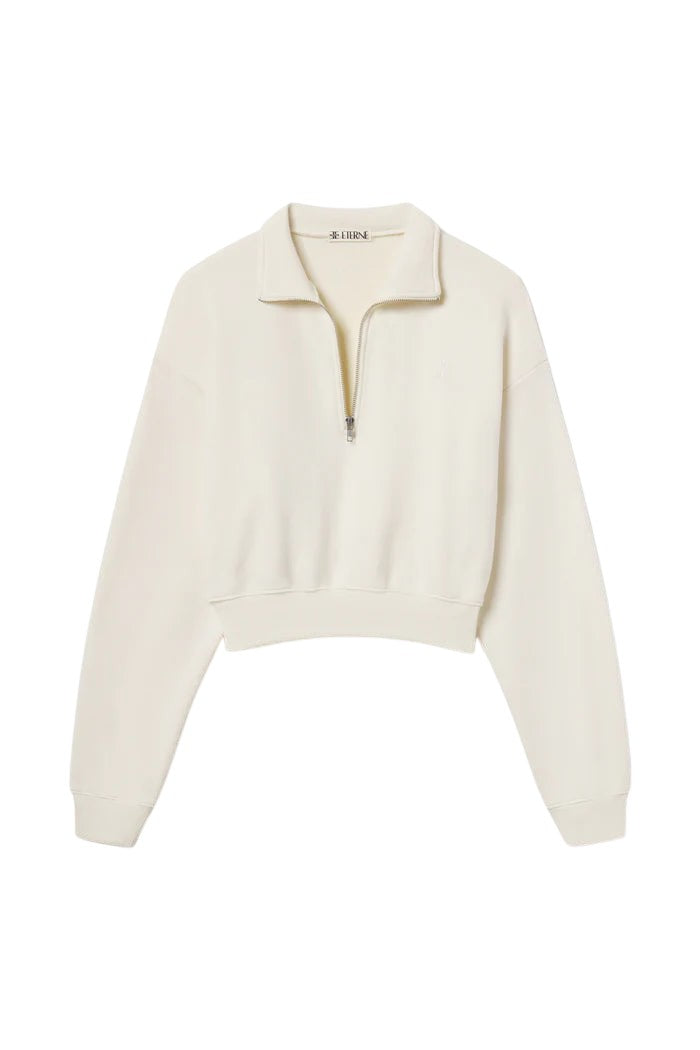 Cropped Half - Zip Sweatshirt