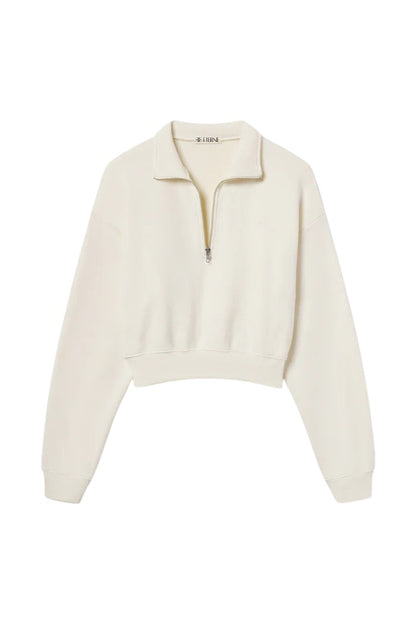 Cropped Half - Zip Sweatshirt
