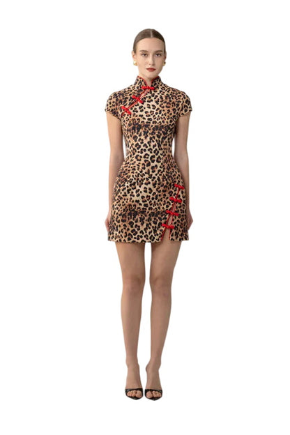 Iris Print Mini Dress