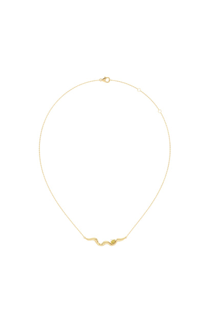 UNDULA - yellow pear-shaped diamond pendant