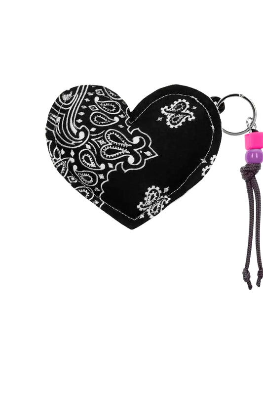 Porte-Cles - Coeur (Black)