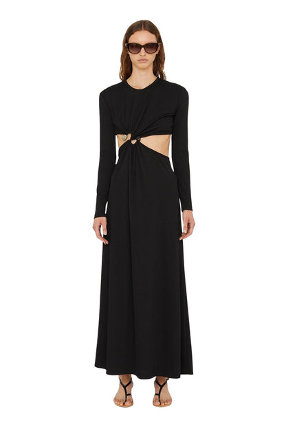 S-Buckle Longsleeve Dress