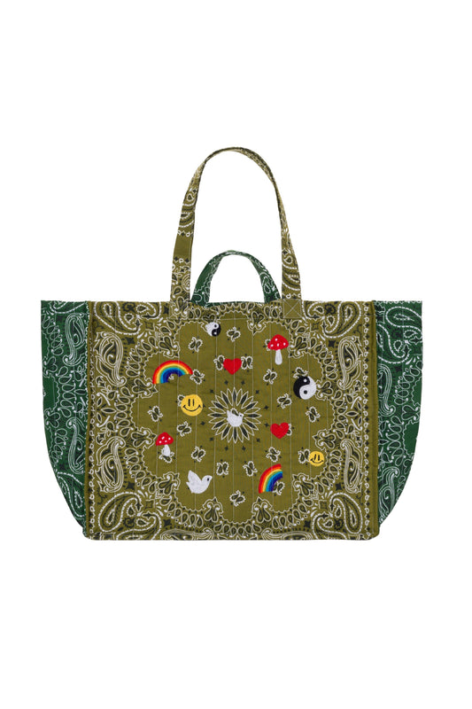 Maxi Cabas Matelasse - Multi Emojis