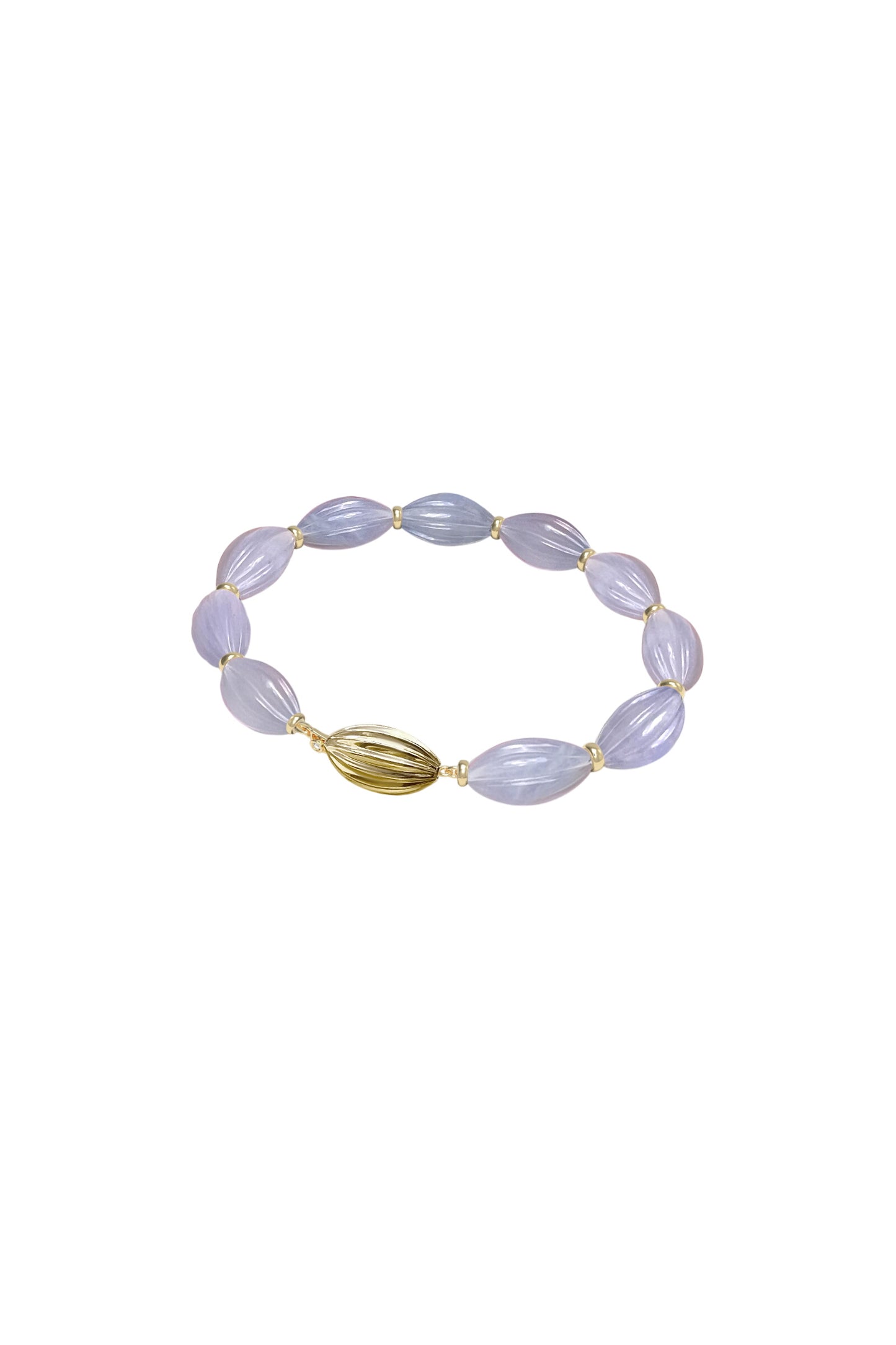 CARVED - chalcedony bracelet