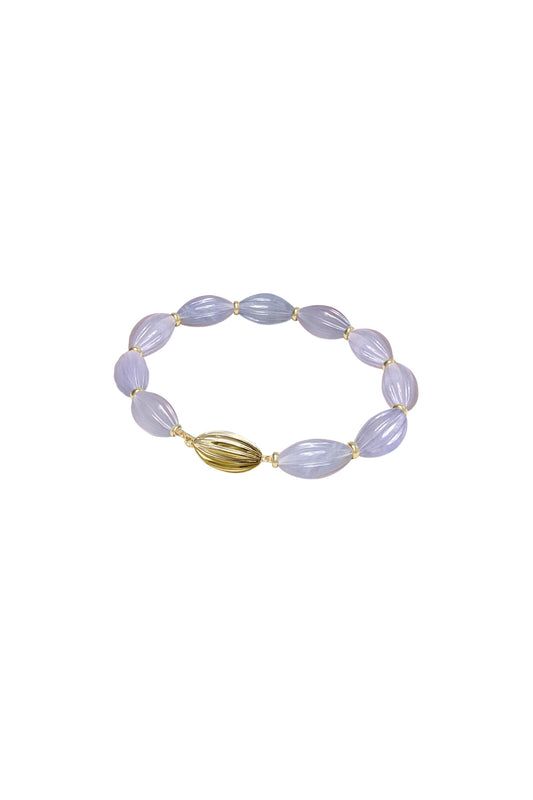 CARVED - chalcedony bracelet