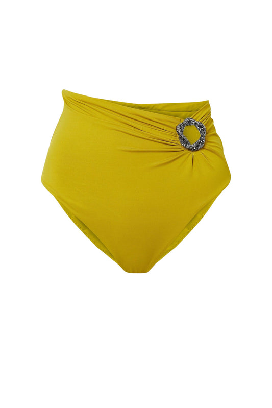 Bikini Bottom with Crystal (Chartreuse)