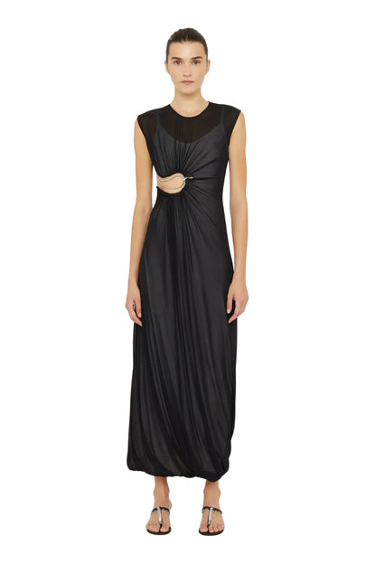 Paisley Overlay Encased Tank Dress