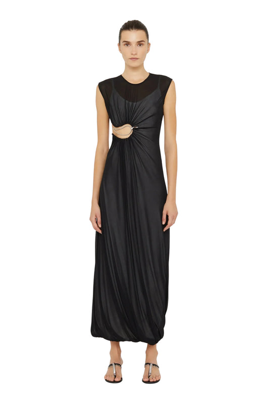Paisley Overlay Encased Tank Dress