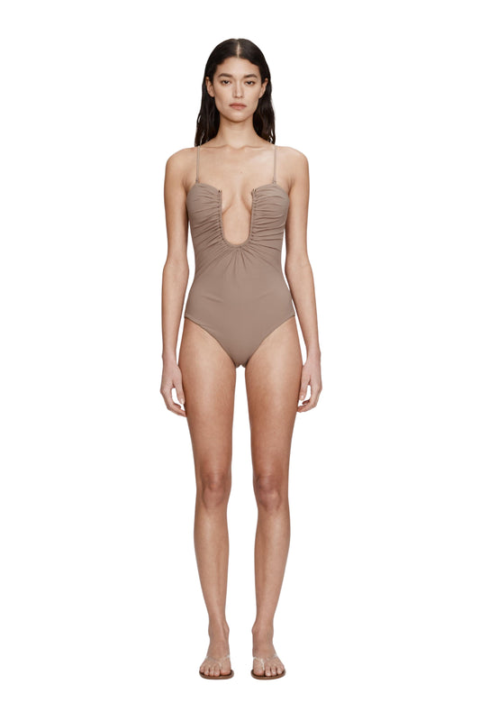 Arched Ruched One Piece