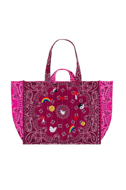 Maxi Cabas Matelasse - Multi Emojis