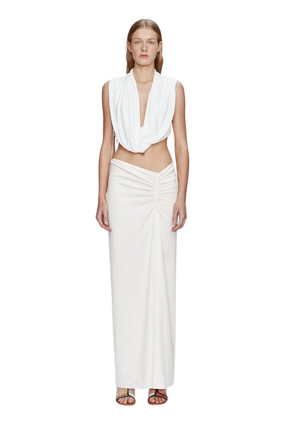 Interlocked Jersey Drape Top