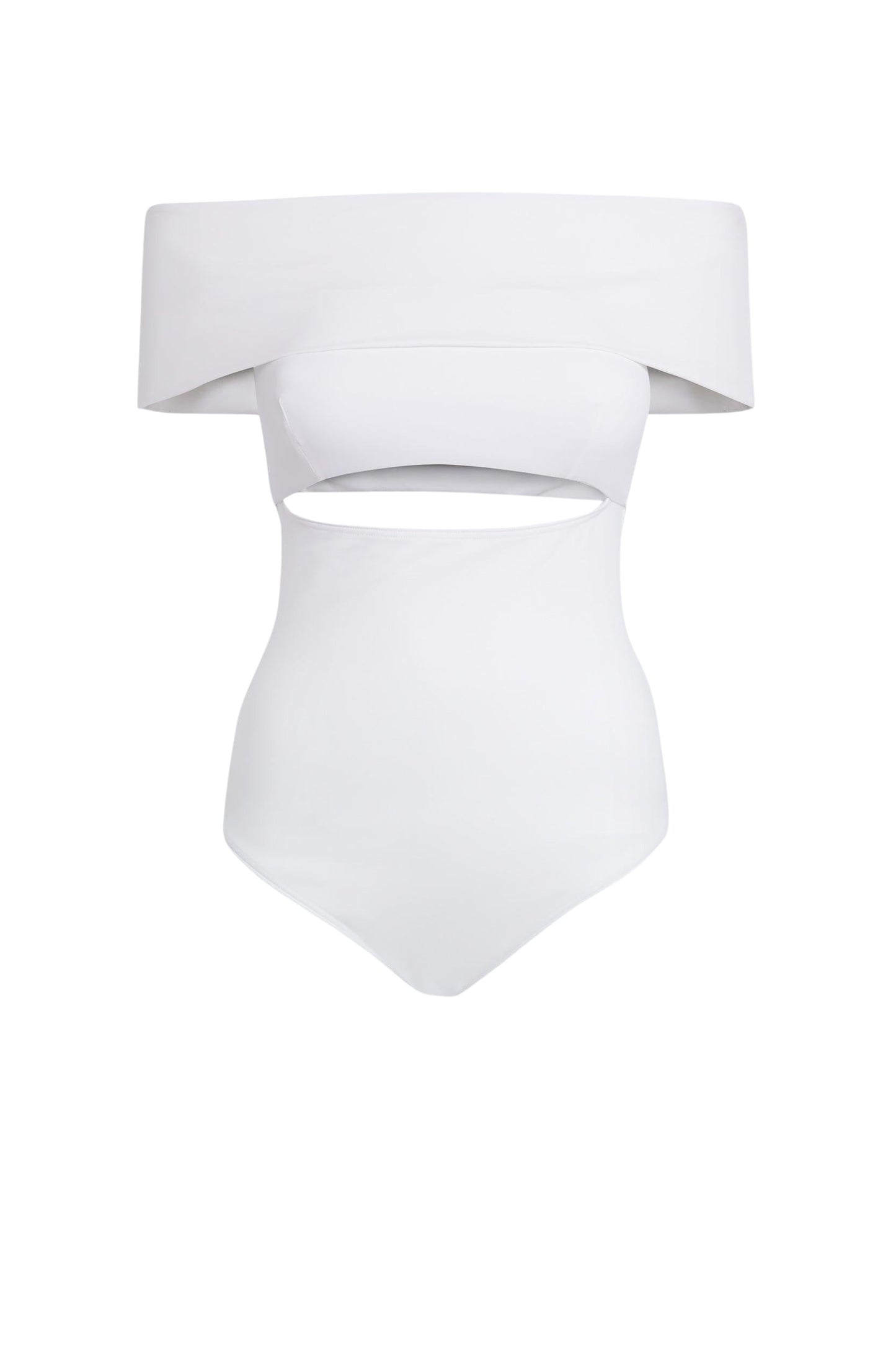 Off Shoulder Swimsuit (Ivory)