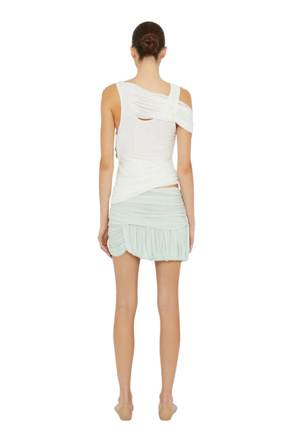 Beach Glass Bubble Mini Skirt