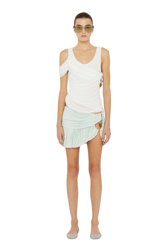 Beach Glass Bubble Mini Skirt